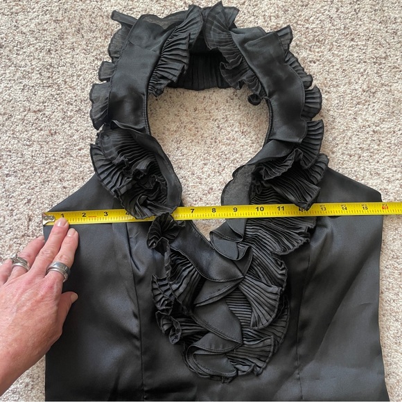 NWT WHBM Silk Ruffle Sleeveless Halter Top - Picture 4 of 8